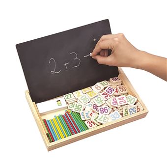 Boîte en bois pour apprendre les maths FSC Lexibook