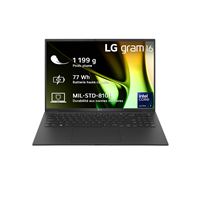PC portable LG Gram 16Z90S-G.AD78F 16" Intel® Core™ Ultra 7 32 Go RAM 1 To SSD Noir