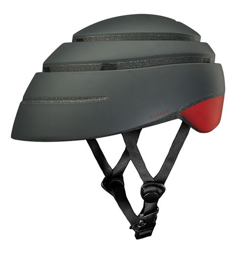 Casque de vélo pliable Closca Loop Graphite Taille M Rouge