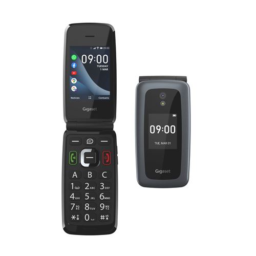 Téléphone portable basique Gigaset GL7 Noir