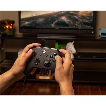 PowerA Enhanced Wired Controller - Manette de jeu - filaire - noir - pour Microsoft Xbox One, Microsoft Xbox One S, Microsoft Xbox One X