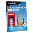 Coffret cadeau Wonderbox 3 jours de rêve en Europe