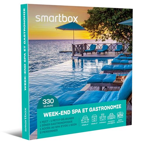 Coffret cadeau SmartBox Week-end spa et gastronomie