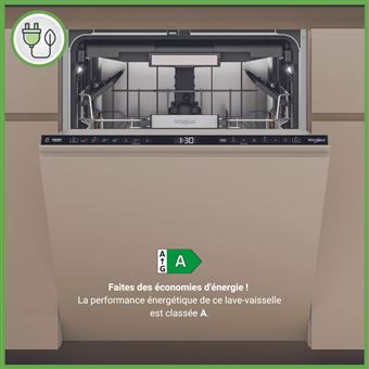Lave-Vaisselle Whirlpool W7IHF60TU Encastrable 60 Cm - Classe A MaxiSpace