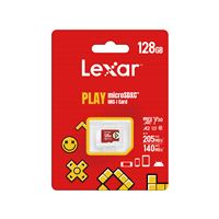 Carte mémoire Lexar microSDXC™ UHS-I Cards Play 128 Go Rouge