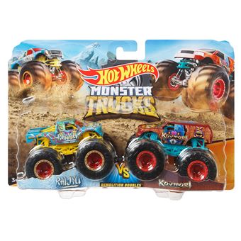 Voiture Hot Wheels Véhicule Mini Monster Truck et son lanceur Modèle  aléatoire