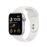 Apple Watch SE GPS 2ème génération, boîtier Aluminium Argent 44mm avec Bracelet Sport Blanc