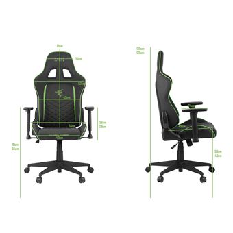 Chaise de bureau gaming Razer Tarok Pro X Edition Tissu Noir et vert