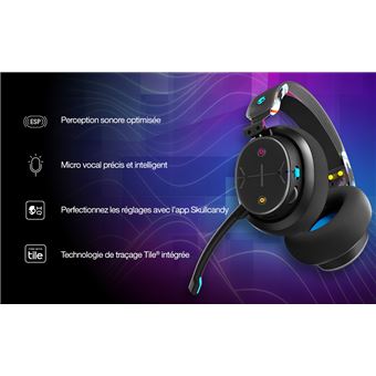 Casque gaming Bluetooth Skullcandy Plyr multiplateforme Noir