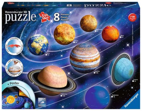 Rave Puzzle 3D Ravensburger Système Solaire