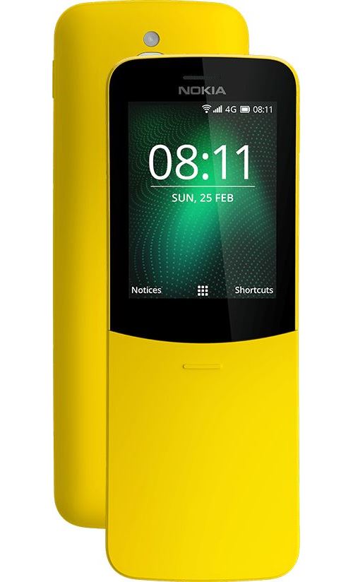Téléphone Mobile Nokia 8110 4G Double Sim Jaune