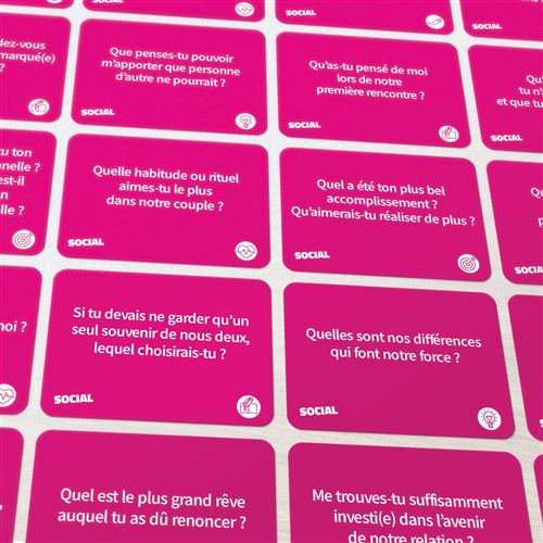 Jeu De Cartes Social Couples Les Petites Questions Des Grandes Discussions Jeu De Cartes Achat Prix Fnac