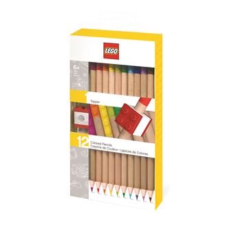 Set de 12 Crayons de couleur LEGO® avec Topper