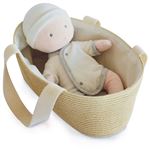 Poupon avec couffin Doudou et Compagnie Blanc et Gris