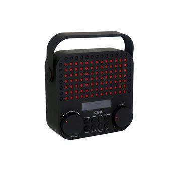 Radio-réveil portable Cgv DR15+ FM/DAB+ Noir - 1