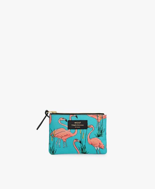 Pochette Wouf imprimé Flamant Rose Taille S
