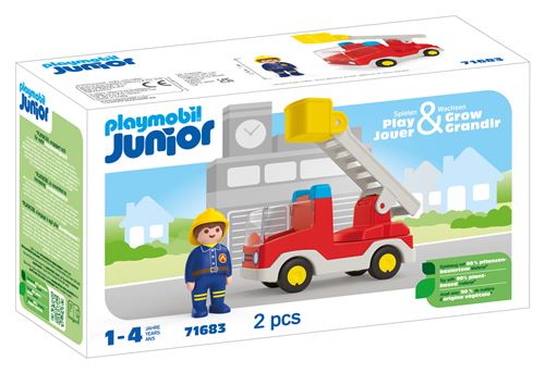 Junior 71683 Camion de pompier avec échelle pivotante
