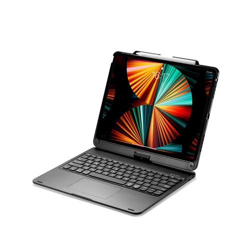 Etui De Protection Avec Clavier Bluetooth Pour Ipad Pro 12.9" Urban Factory Lumee Noir