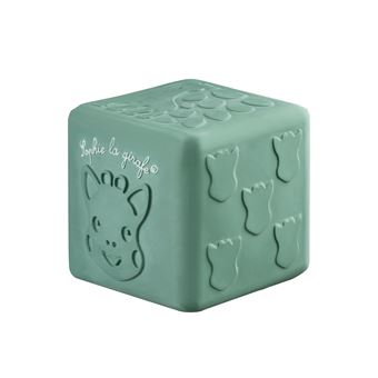 Jouet sensoriel Sophie La Girafe Cube aux textures Vert