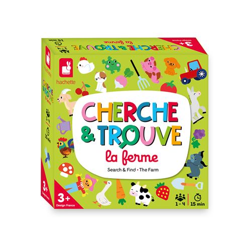 Jeu Classique Janod Mon Premier Cherche et Trouve La Ferme – Jeu Éducatif d'Observation 1 à 4 Joueurs - vue 2