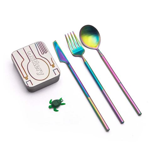 Ensemble de couverts de poche Outlery Rain Multicolore