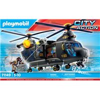 Playmobil 70569 Hélicoptère de Police et Parachutiste - Intervention et Playmobil 70569 Hélicoptère de Police et Parachutiste - Intervention et
