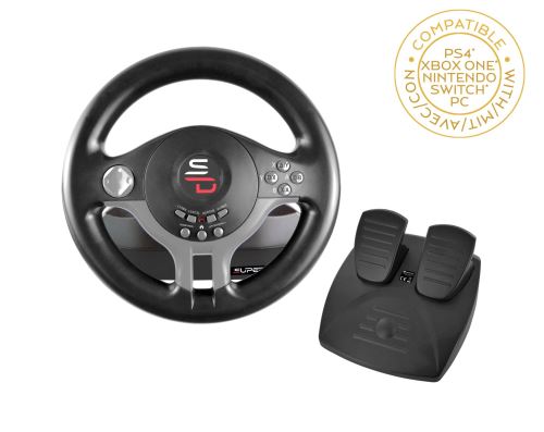 Volant Noir Subsonic Driving Wheel pour console