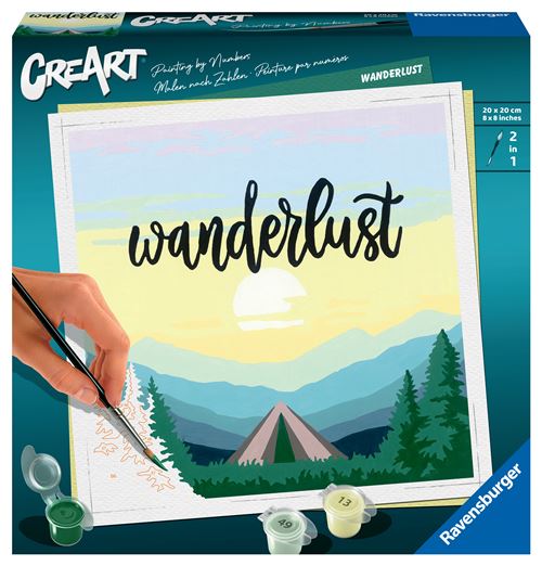 Peinture Par Numéros pour Adultes Ravensburger Creart Wanderlust