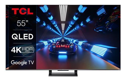TCL 55C735 - 55 diagonale klasse (54.6 zichtbaar) led-achtergrondverlichting lcd-tv - QLED - Smart TV - Google TV - 4K UHD (2160p) 3840 x 2160 - HDR - Quantum Dot