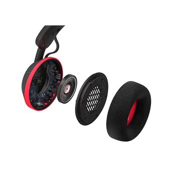 Casque supra-aural alimente par energie solaire