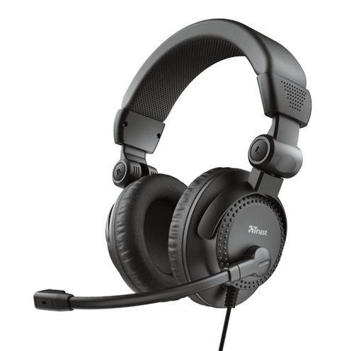 Casque PC Trust Como Noir