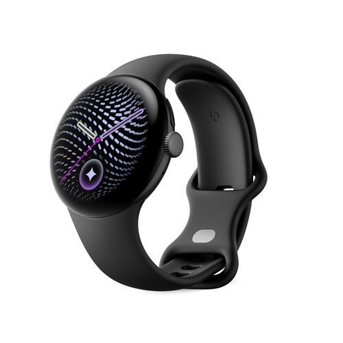 Montre connectée Google Pixel Watch 5 41 mm 4G Noir Mat avec bracelet sport caoutchouc Noir Volcanique
