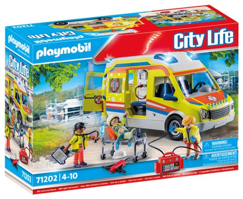 Playmobil City Life 71202 Ambulance Avec Effets Lumineux Et Sonore