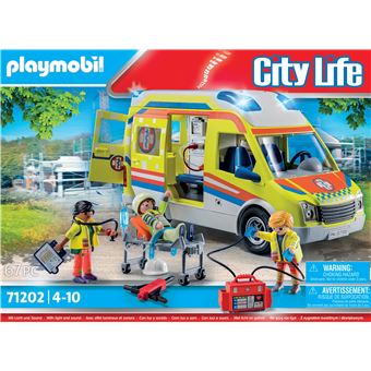 Playmobil City Life 71202 Ambulance avec effets lumineux et sonore -  Playmobil