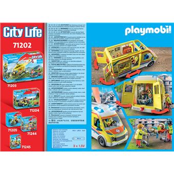 Playmobil City Life 71202 Ambulance avec effets lumineux et sonore