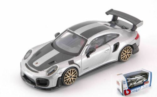 Voiture Porsche Bburago 1/43 Street Fire 911 Gt2 RS 2018 Argent