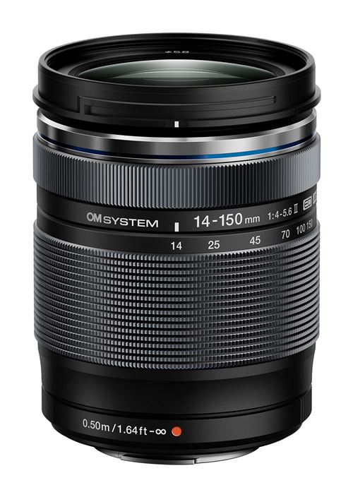 Objectif hybride OM System M.Zuiko Digital ED 14-150mm f/4.0-5.6 II MSC Noir État correct - OM System reconditionné disponible sur Fnac