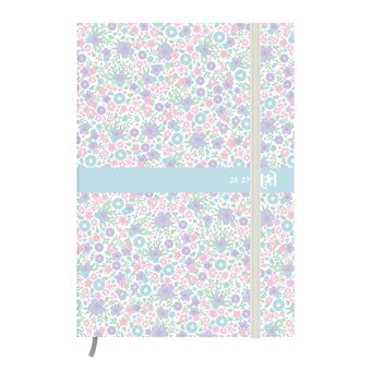 Agenda Scolaire Oxford 2025-2026 - 1 Jour Par Page - Collection Flowers - 12x17 Cm - Motifs Aléatoires Super Jolis