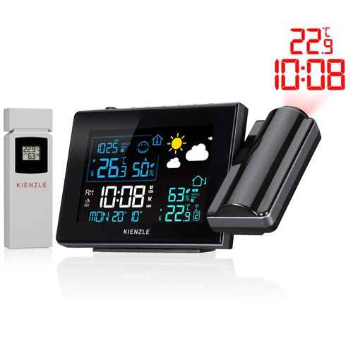 Station météo Kienzle 14993 avec projection Noir