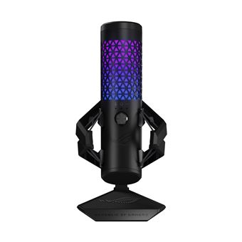 Microphone Gaming Asus ROG Carnyx avec rétroéclairage Aura Sync RGB et filtre antipop Noir - 1