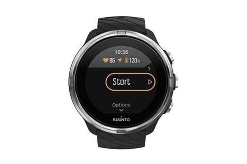Montre Connectée Gps Multisport Suunto 9 24 Mm Noir Et Argent