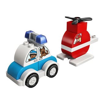 LEGO® DUPLO® 10957 Mon premier hélicoptère de pompiers et voiture de police