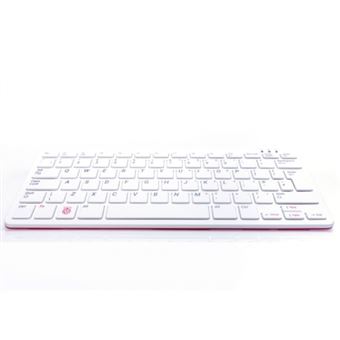 Clavier sans fil Bluetooth Raspberry Pi400 Blanc - 1