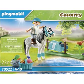 Playmobil Country 70522 Cavalière avec poney gris