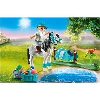 Playmobil Country 70522 Cavalière avec poney gris