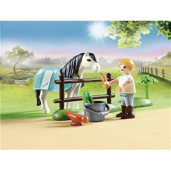 Playmobil Country 70522 Cavalière avec poney gris