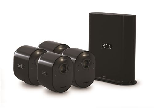 Caméra de sécurité Arlo Ultra Pack 4 Caméras UHD 4K VMS5440B Noir