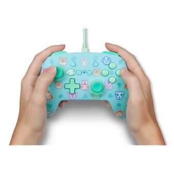 Manette filaire Power A Animal Crossing New Horizons Vert et Bleu