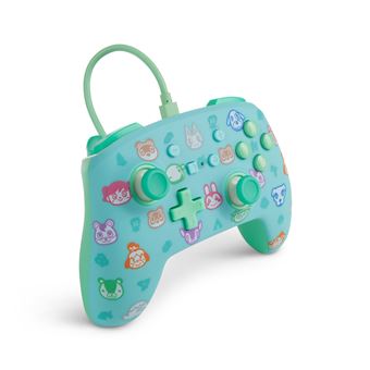 Manette filaire Power A Animal Crossing New Horizons Vert et Bleu