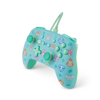 Manette filaire Power A Animal Crossing New Horizons Vert et Bleu